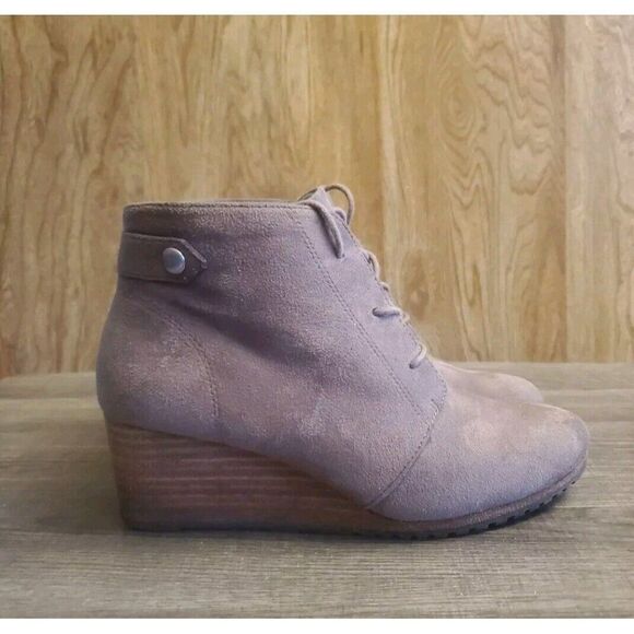 Dr Scholls Continue Ankle Booties Womens Size 8 Brown Wedge - Picture 1 of 11